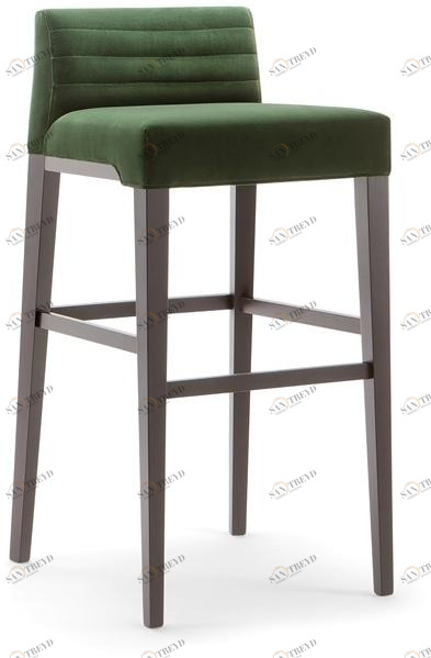 Tirolo Табурет из массива дерева и ткани со спинкой Ginevra 031 sg