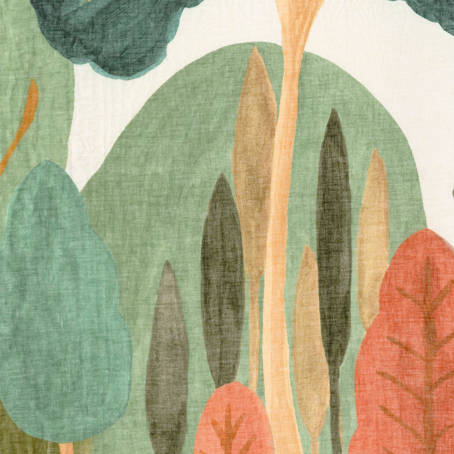 Льняная ткань с принтом вуали для штор Casamance Jardin d'Este ARCH-00091851 - Вид №4