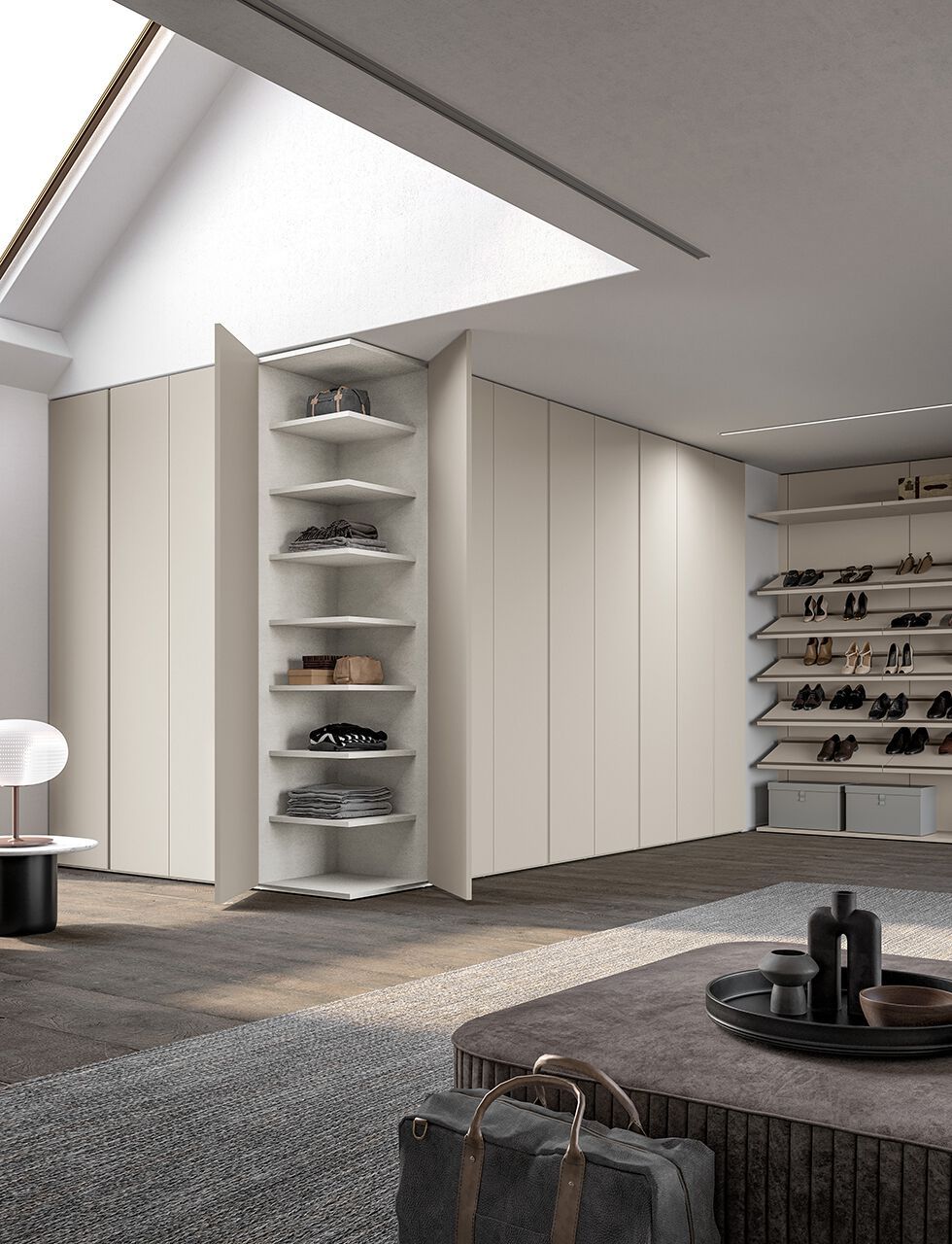 Деревянный угловой шкаф с держателем для обуви Adok ателье ARCH-00010030 - Вид №2