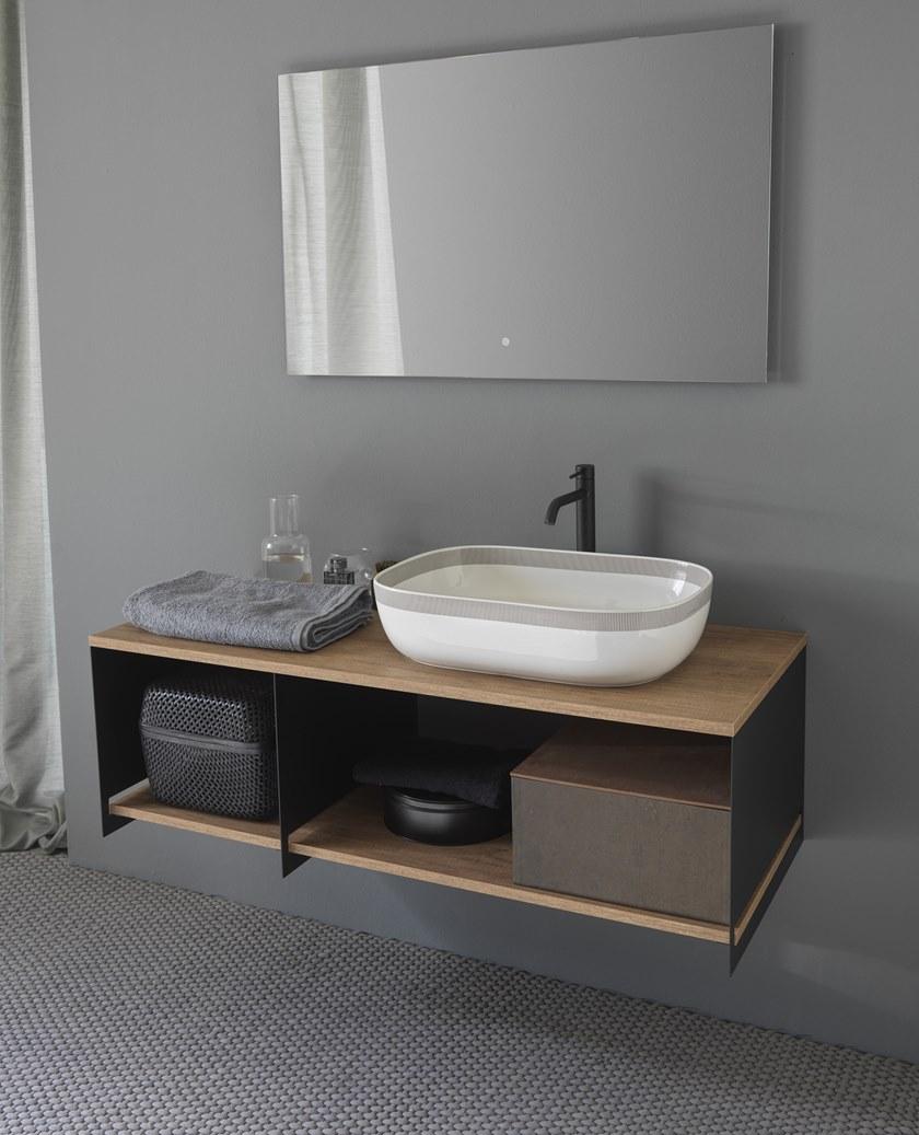 Scarabeo Ceramiche Тумба под умывальник подвесная одинарная Slide sun-id-1466050 - Вид №6