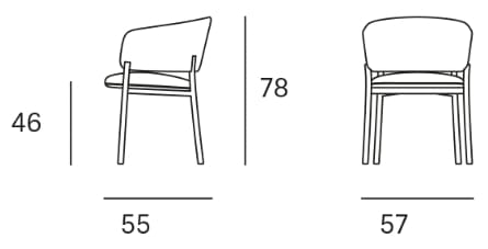 Мягкий тканевый стул с подлокотниками Blasco&Vila RC Wood Soft ARCH-00046391 - Вид №2