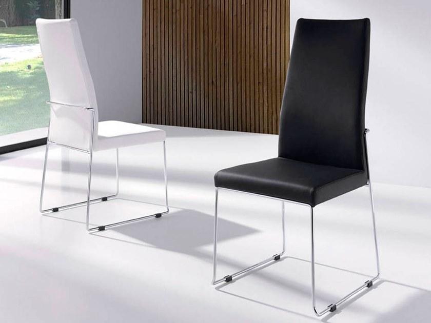 Angel Cerdá Кресло-санки из кожзаменителя с высокой спинкой New chair 4041 bz615 Angel Cerda - Вид №4