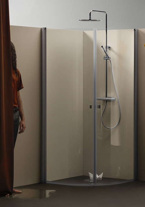 1450423 Igloo Pro Душевой Уголок Круглый 70X100 Hafa Прозрачный  - Вид №3