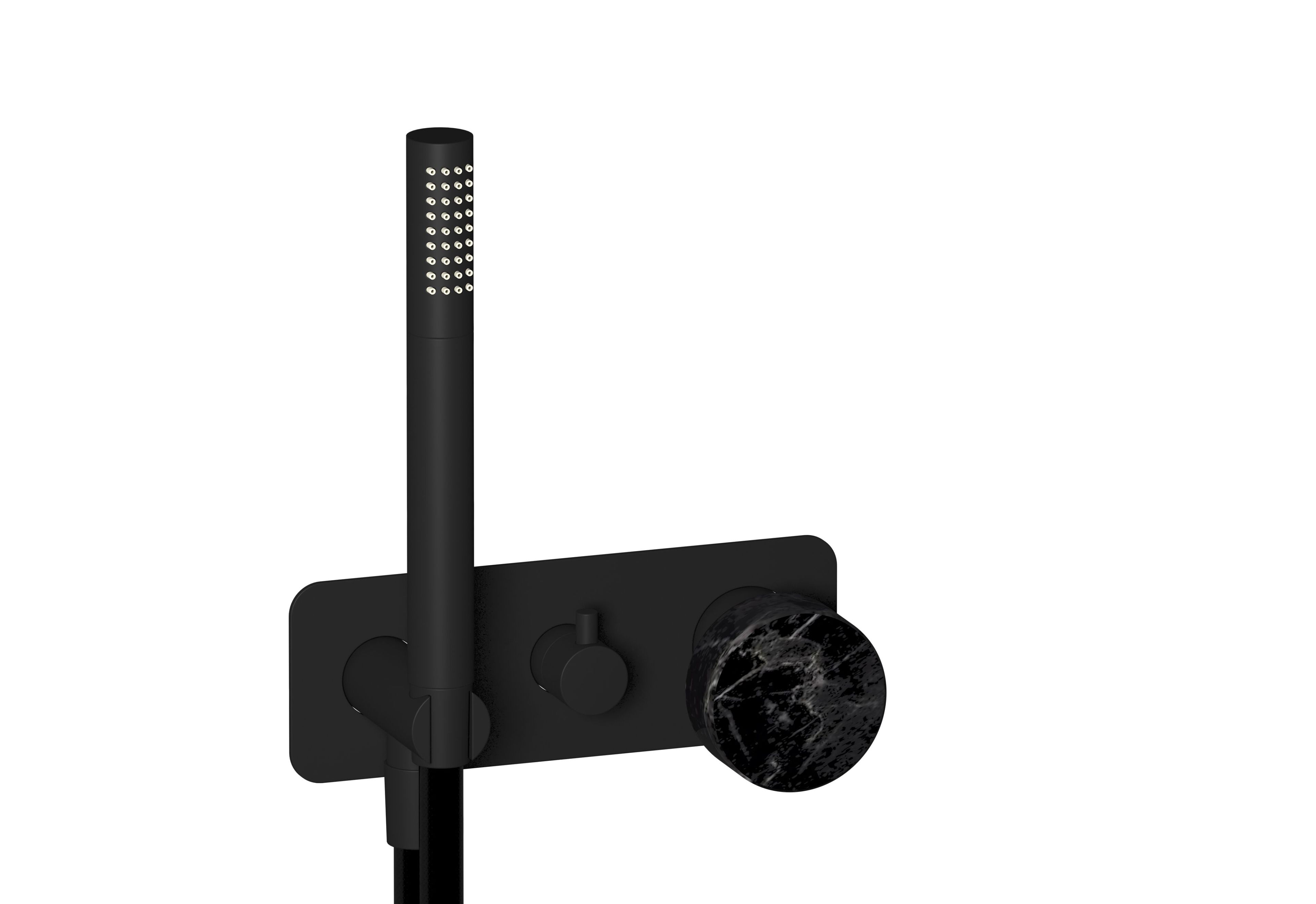 Смеситель для душа с 3 отверстиями из мрамора с ручным душем IB мрамор + мрамор Elle ARCH-00100766 - Вид №10