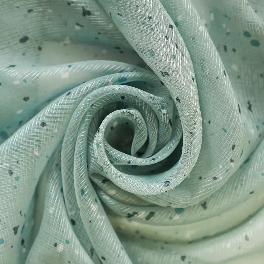 Тюль на ленте Камни 250x260 см цвет голубой WITERRA STLM-2186930 - Вид №1