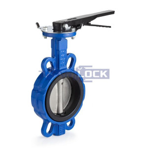 Затвор дисковый (бабочка) межфланцевый чугунный, диск нерж. 304, упл. EPDM, DN80 TL080FBVS-EP TITAN LOCK