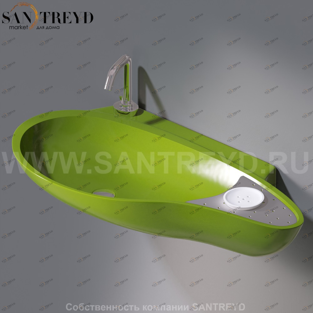 L235T0R1V4..121 Подвесная раковина настенная овальная A. e T. Italia SPOT AeT ITALIA ACCENT L235T0R1V4.121