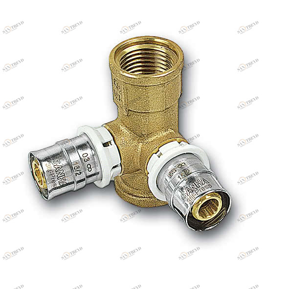 325478G201220 25478G - 3fit-Press потолочное колено без свинца Размер: 20х1 / 2х20 SANHA 