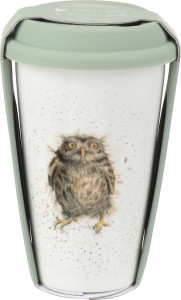 10613388 Royal Worcester Термокружка Royal Worcester "Забавная фауна","Сова" 310мл Фарфор костяной