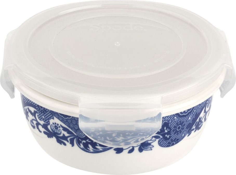 10655443 Spode Контейнер круглый с герметичной крышкой Spode "Голубая Италия" 13х6см Фарфор 