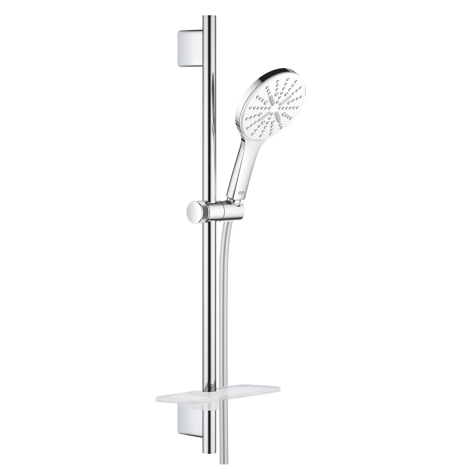 Душевой гарнитур GROHE Rainshower SmartActive 130, 3 вида струй, белая луна (26577LS0)
