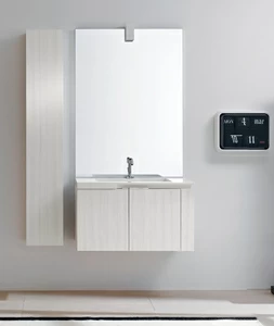 Комбинация ванной комнаты FLY105 в отделке COSMOS 81 Mineralmarmo / Venato Latte MILLDUE FLY