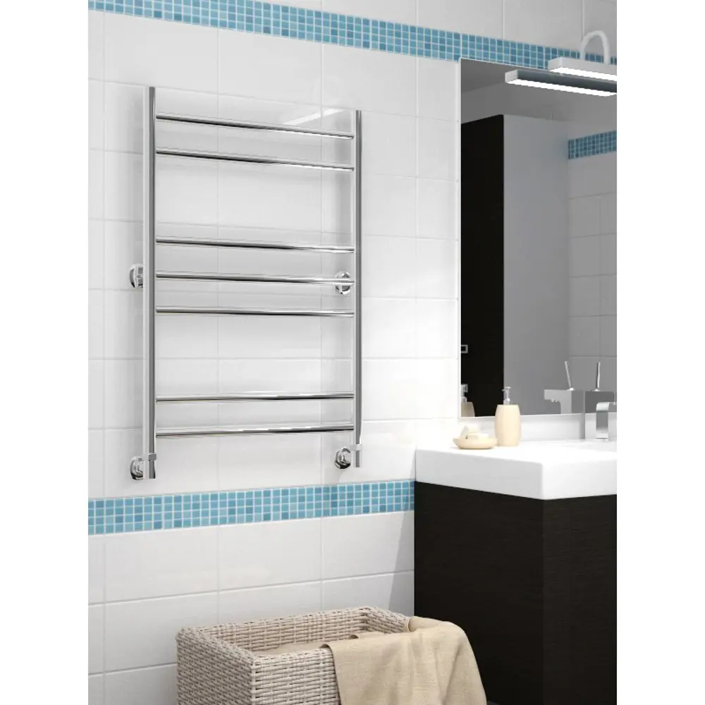 СУНЕРЖА Водяной полотенцесушитель ВПС-18 хром 50×80 см 17156001 STLM-0007591 - Вид №3