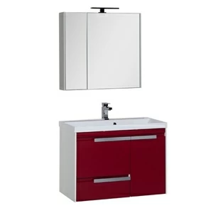 Комплект мебели Aquanet Тиволи 80 бордо