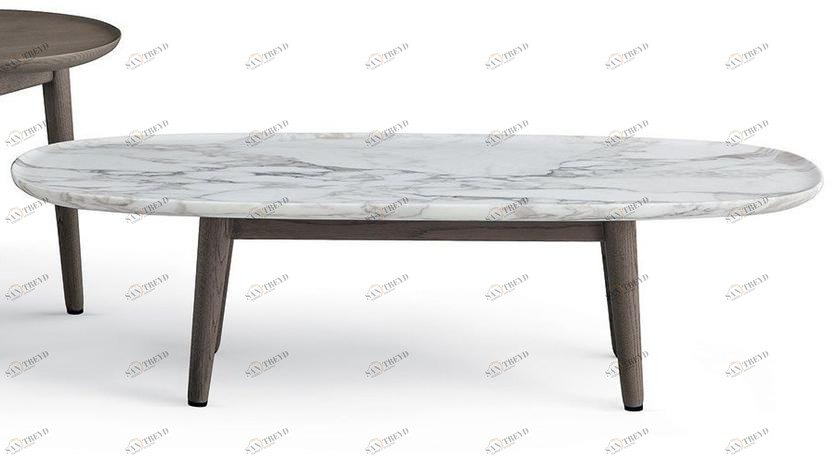 Poliform Низкий мраморный журнальный столик Mad sun-id-1493506