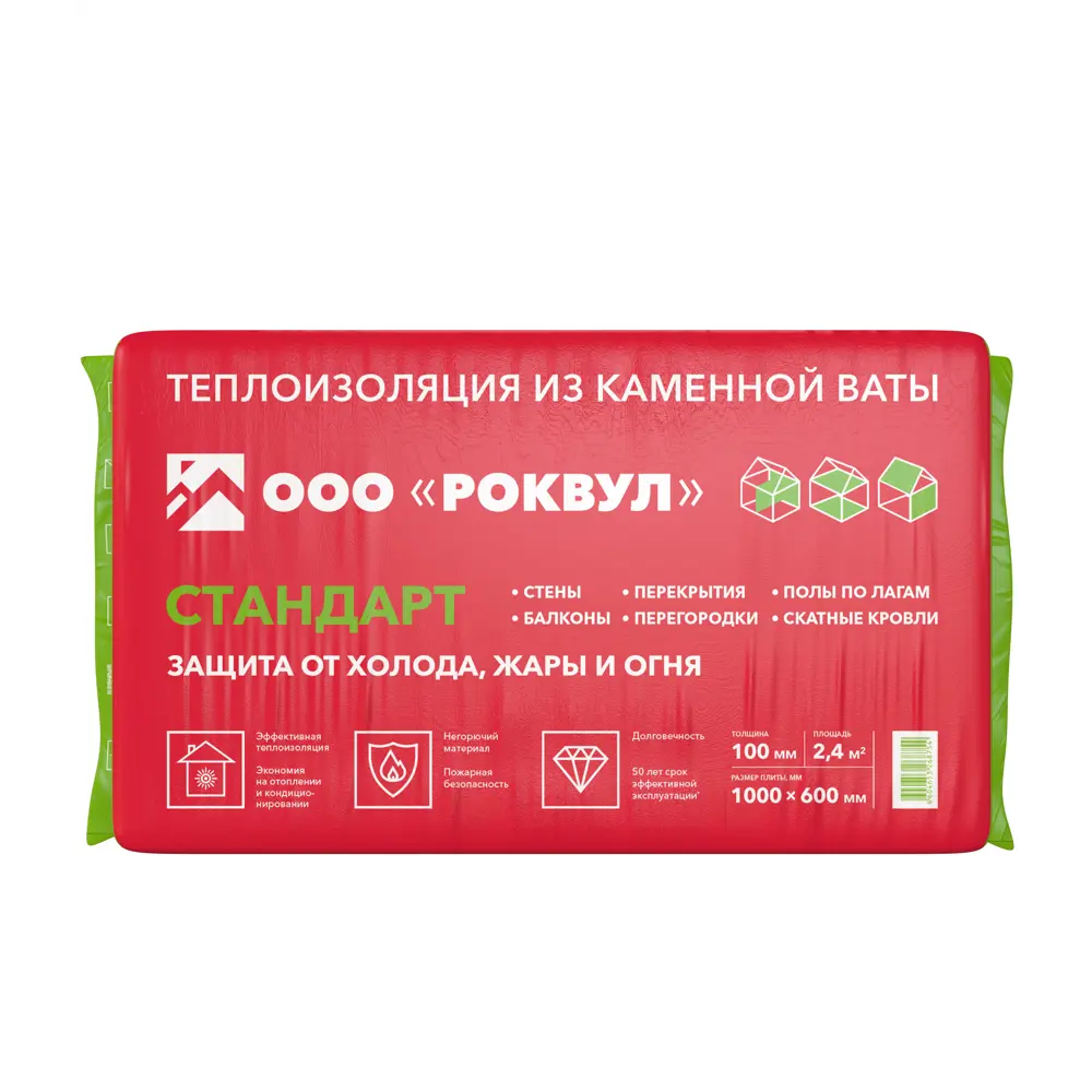 Rockwool Стандарт — минераловатные плиты для эффективного утепления 18722597 STLM-0012192
