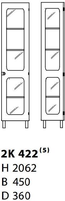 Karl Andersson Буфет / витрина из шпонированной древесины 2k 2k422  - Вид №2