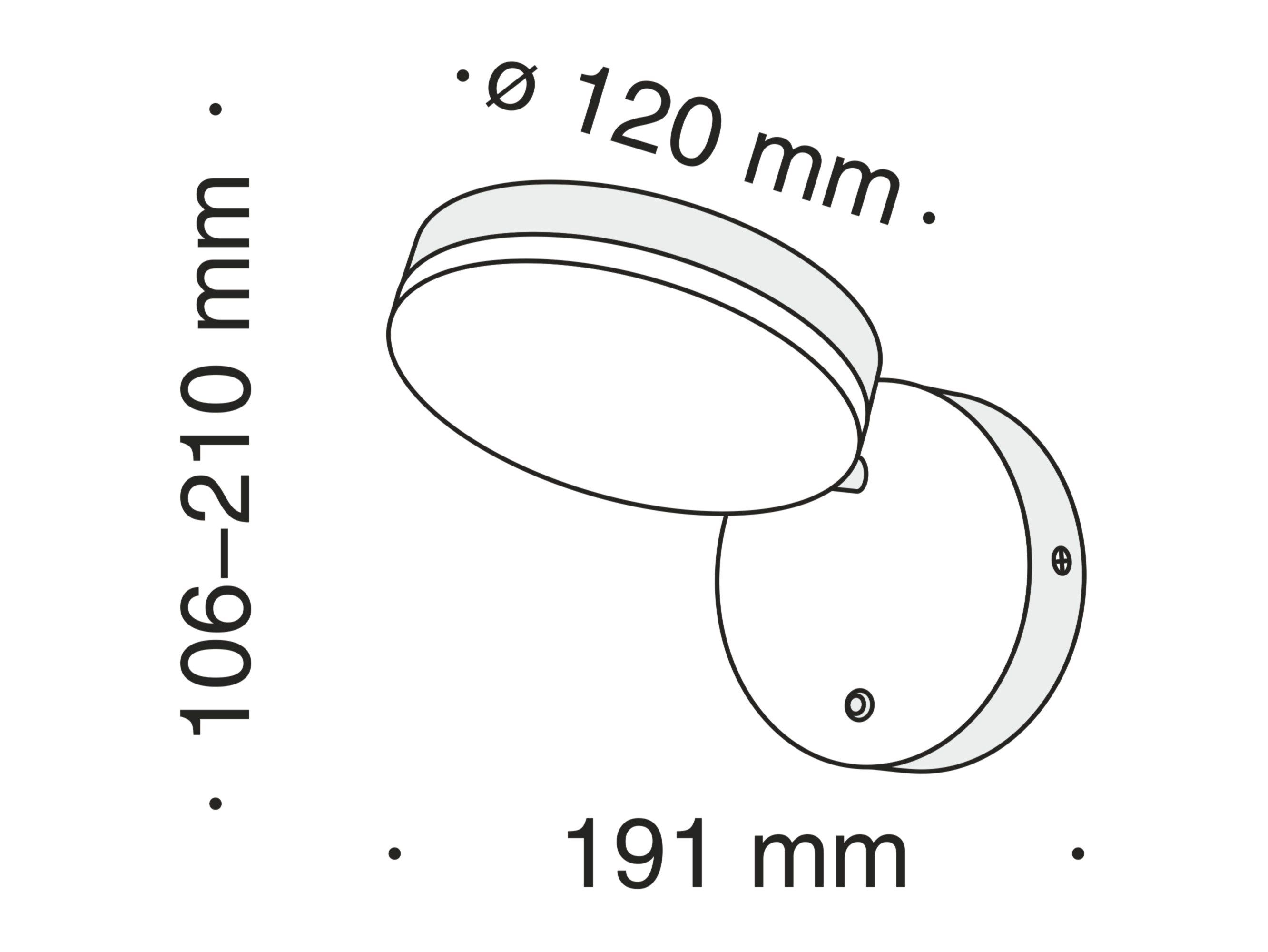 Алюминиевый светодиодный настенный светильник с диммером Maytoni Fad ARCH-00118277 - Вид №4
