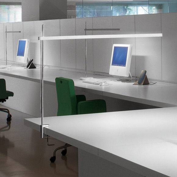 Настольная лампа на струбцине с диммером 70х85,3 см серебряная Talak 0682050A ARTEMIDE  00-3883000 Бежевый;белый  - Вид №6