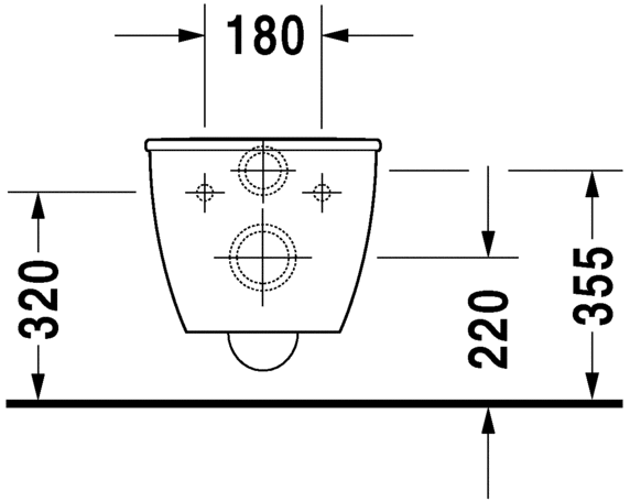 2557092000 Подвесной унитаз настенный Белый Duravit Darling New Германия - Вид №5