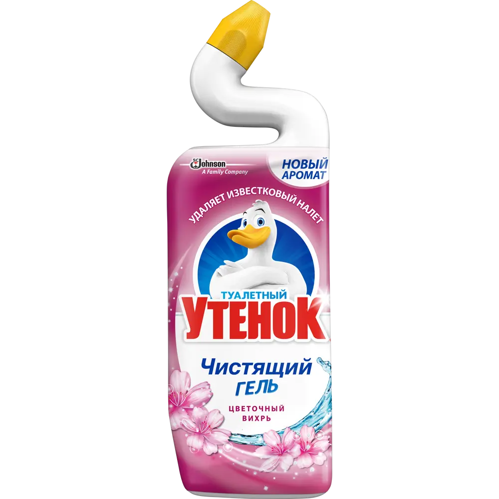 Чистящий гель для унитаза Туалетный утенок «Цветочный вихрь» 750 мл STLM-2166005