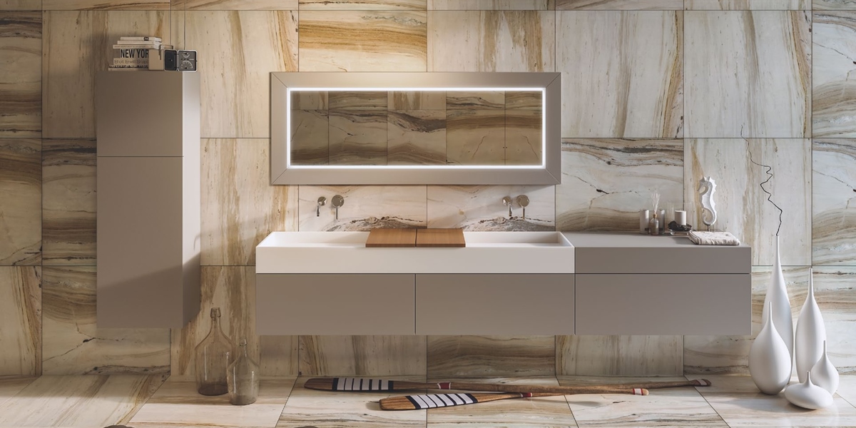 CSY01160 Подвесная раковина настенная овальная MOMA Design CHANEL белая - Вид №1