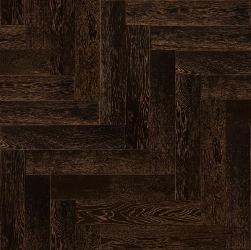 Паркет Ёлка Marco Ferutti Hermitage Неро Дуб Любая на выбор с брашью (Текстурированная) 610х122 мм 2600700114 - Вид №4