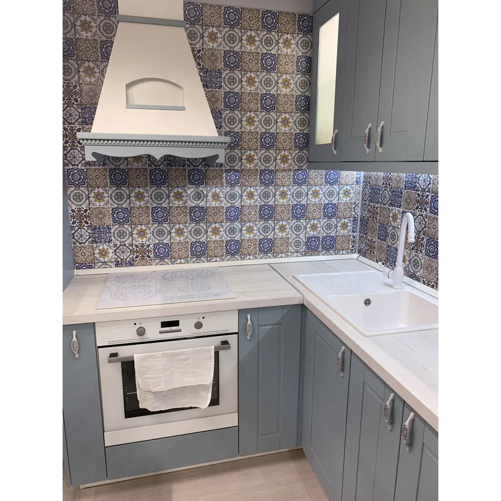 Фальшпанель для кухонного шкафа Томари 37x77 см KONSENSA МДФ цвет голубой STLM-2034884 - Вид №9