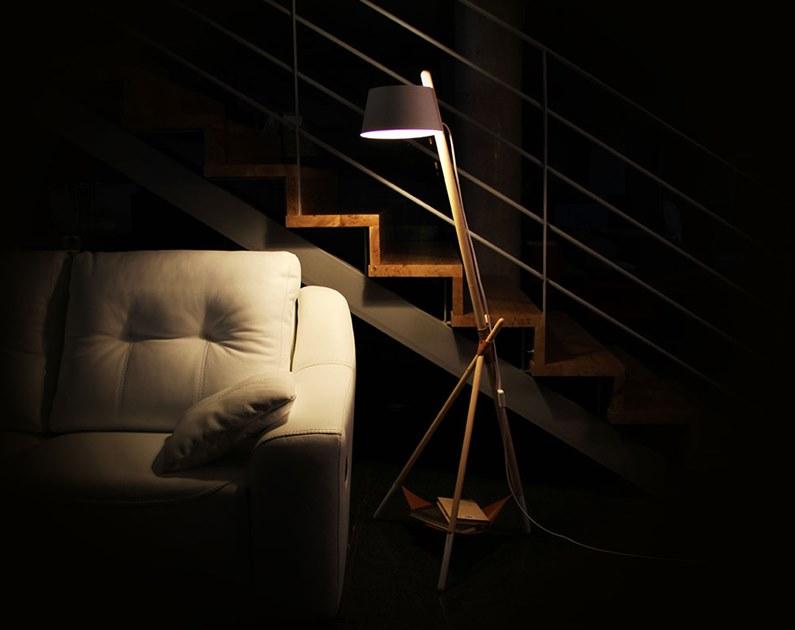 Woodendot Торшер с прямым светом из бука Ka sun-id-1487424 - Вид №4