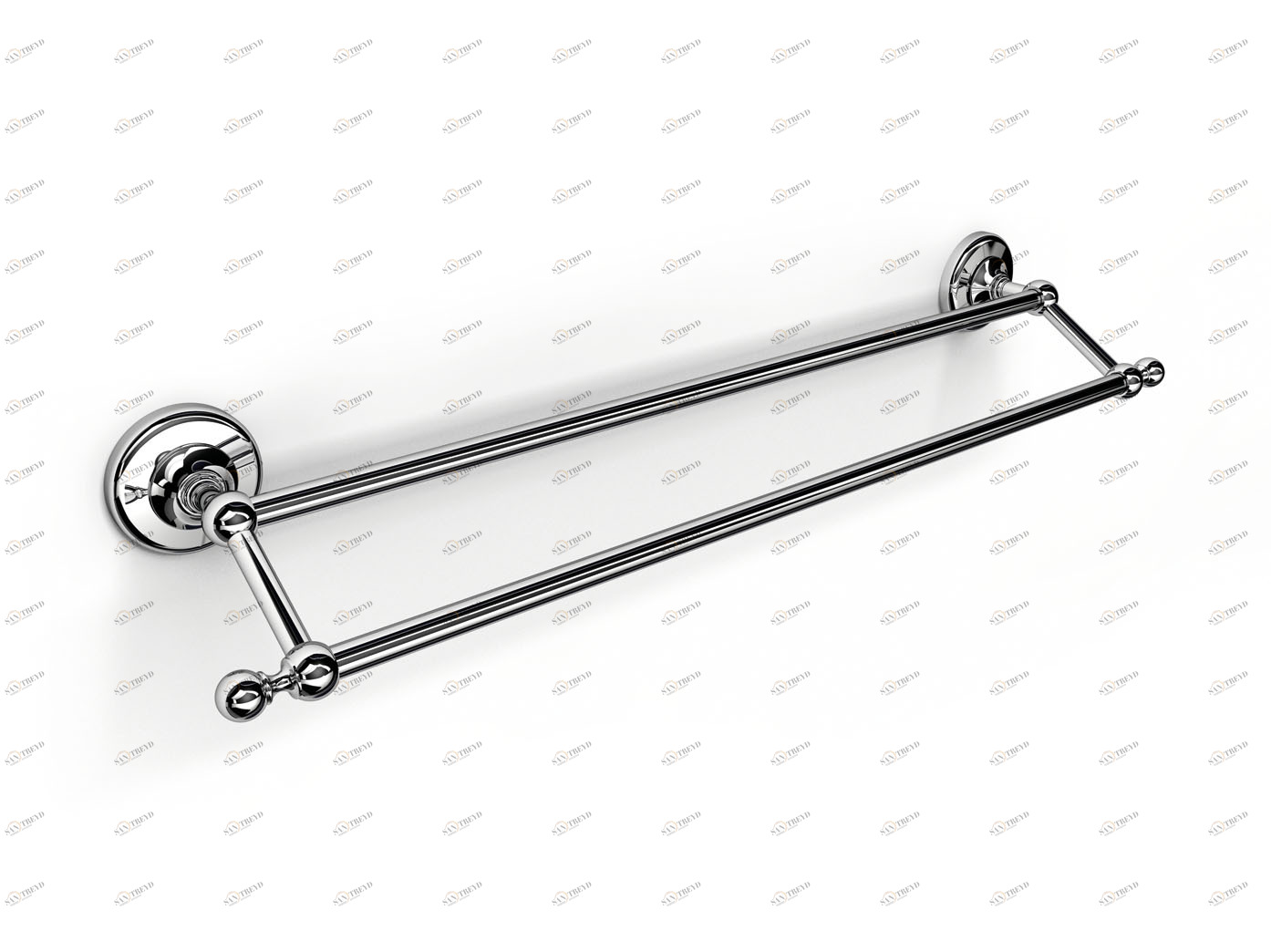 BRITISH Держатель для полотенец двойной 60см IBB1974 BI04
