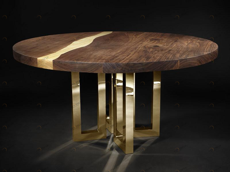 Il Pezzo Mancante Круглый стол из ореха на заказ Il pezzo 6 sun-id-1404376