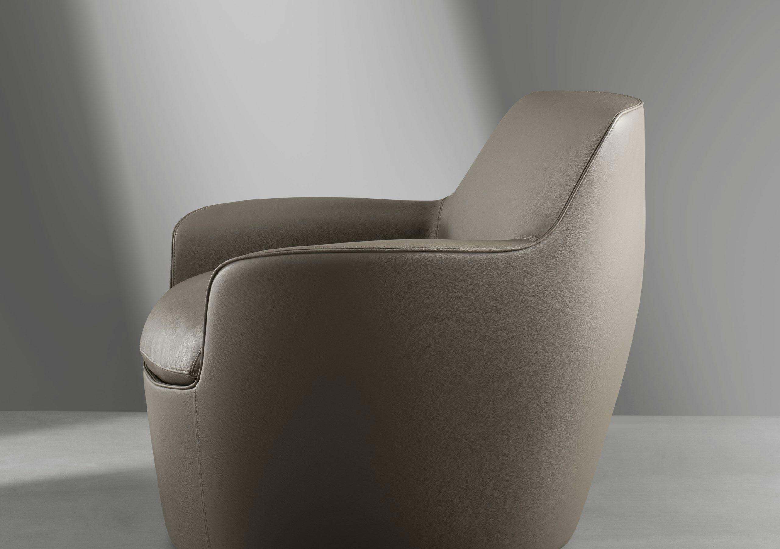 Кожаное кресло с подлокотниками BONALDO KITAI ARCH-00145021 - Вид №3