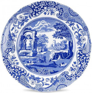 10574576 Spode Тарелка закусочная Spode Голубая Италия 18см, фаянс Фаянс
