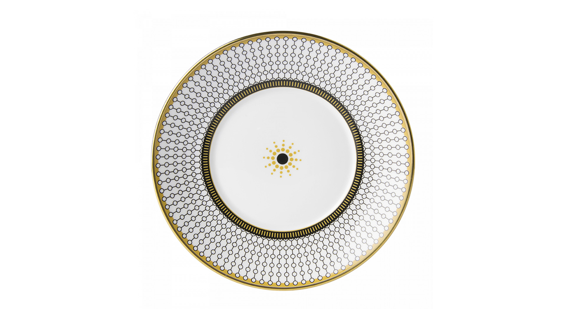 10650450 Royal Crown Derby Сервиз чайный Royal Crown Derby "Вибрации" (Oscillate, Onyx) 6/15 Фарфор костяной  - Вид №3