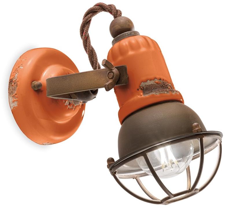 FERROLUCE Регулируемый круглый керамический настенный светильник Loft C1675 - c1675/1 - Вид №6