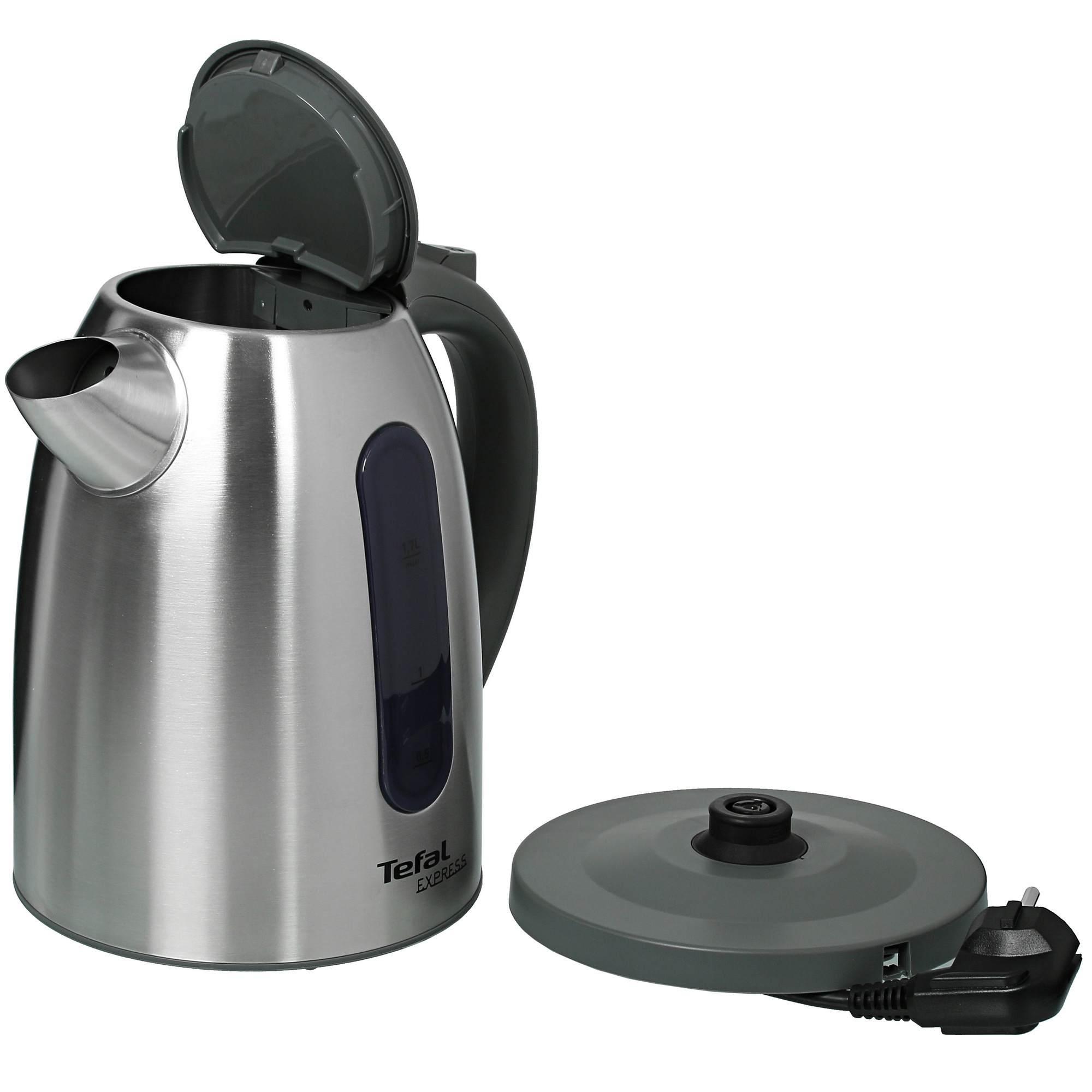 1242798 Электрочайник Tefal Express KI170D30 серебристый STDN-0071831 - Вид №3