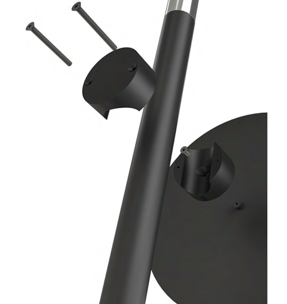 FROST Зеркало 6007 ф / Букто » черное Пластик Черный U6007-B  - Вид №2