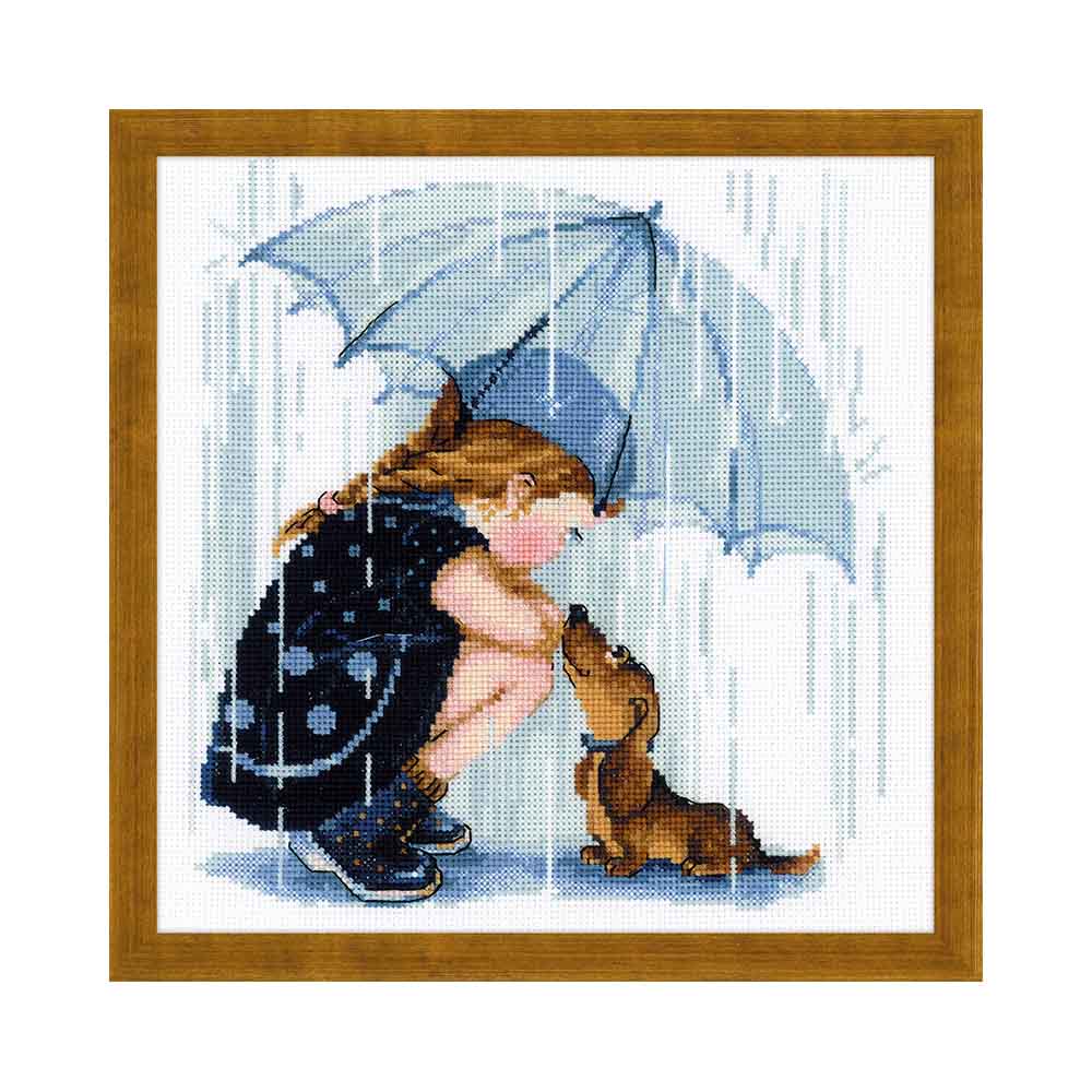 1720 Набор для вышивания Дождик 25 х 25 см RIOLIS Сотвори Сама 