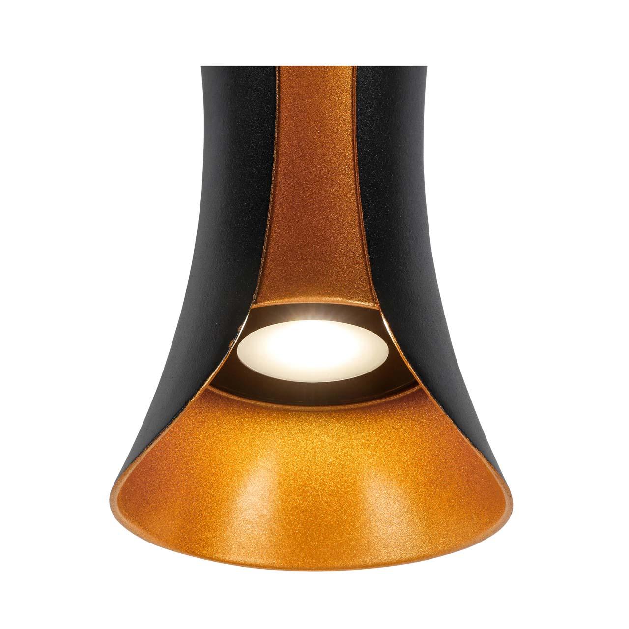 Уличный настенный светодиодный светильник чёрный ST Luce Cosetto SL1584.401.01 ST LUCE COSETTO 00-3898384 Черный  - Вид №1