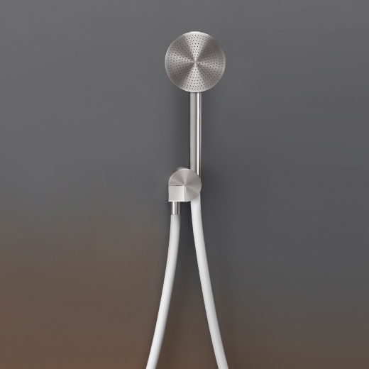 Круглый ручной душ диаметр 80 мм с кронштейном и подключение воды  DET70H CEADESIGN  - Вид №1