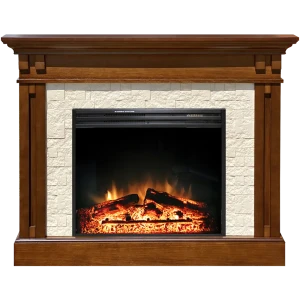 Каминокомплект Cambridge бежевый с электроочагом Jupiter