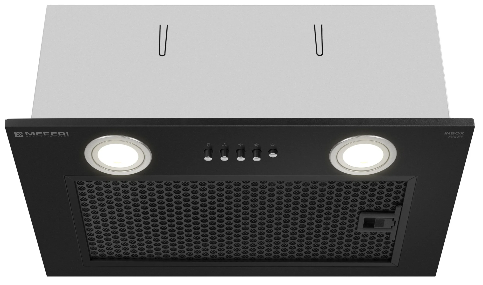 9168715 Вытяжка полновстраиваемая Meferi INBOX45BK POWER черный STDN-0036558 - Вид №1