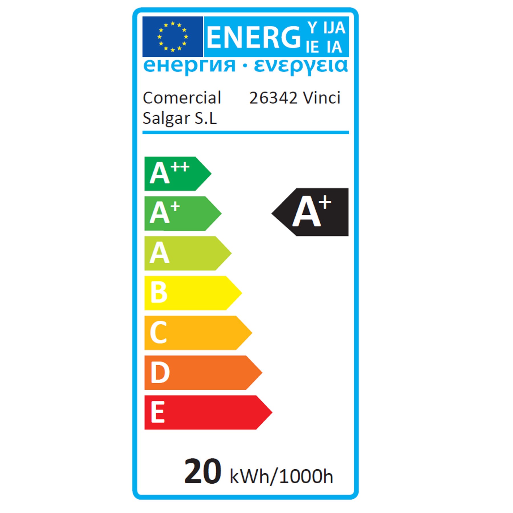 26342 SALGAR Зеркало VINCI 1200 LED LED LED (20W) IP44 MATT BLACK 600 x 1200 мм - Вид №3