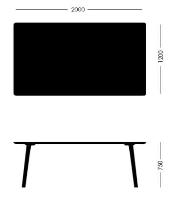 Деревянный прямоугольный стол для совещаний Sellex Fly ARCH-00012874 - Вид №1