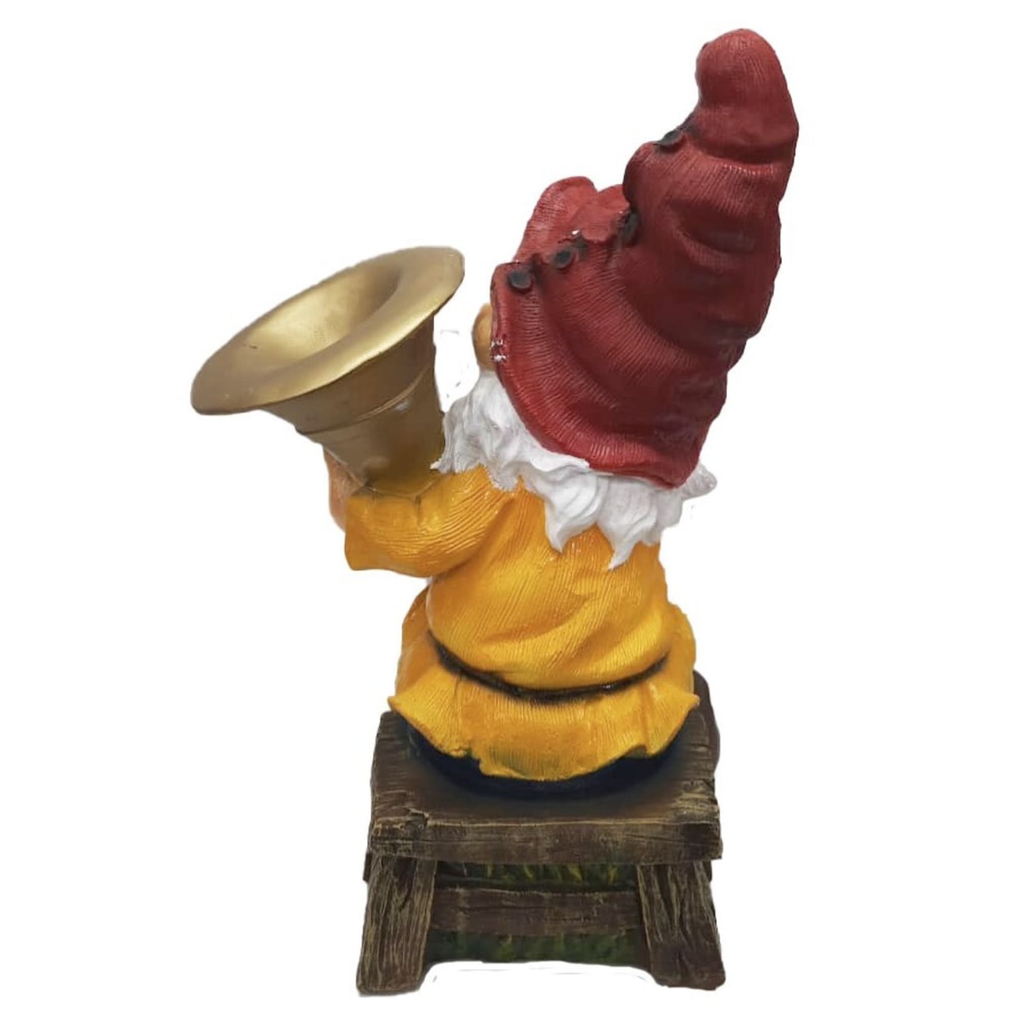 84549156 Фигура садовая «Гном играет на трубе» высота 49 см Santreyd  - Вид №3