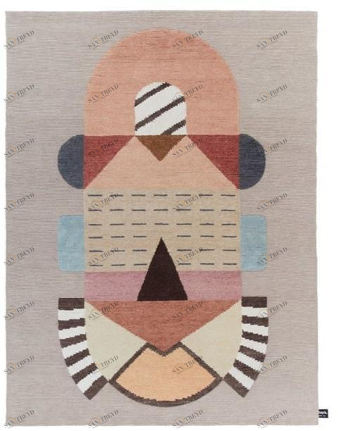 cc-tapis Ковер из шерсти ручной работы с рисунком Signature sun-id-1387529