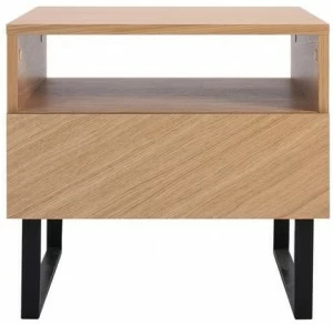 Heavens Прямоугольная прикроватная тумба из лакированного дуба с ящиками Leila