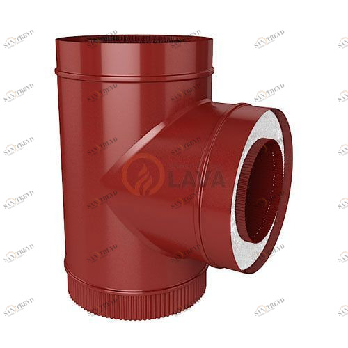 Сэндвич-тройник LAVA 180/250 мм. 90" красный (3011) 4435
