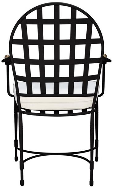 JANUS et Cie Стул-медальон из нержавеющей стали с подлокотниками Amalfi sun-id-1362726 - Вид №5