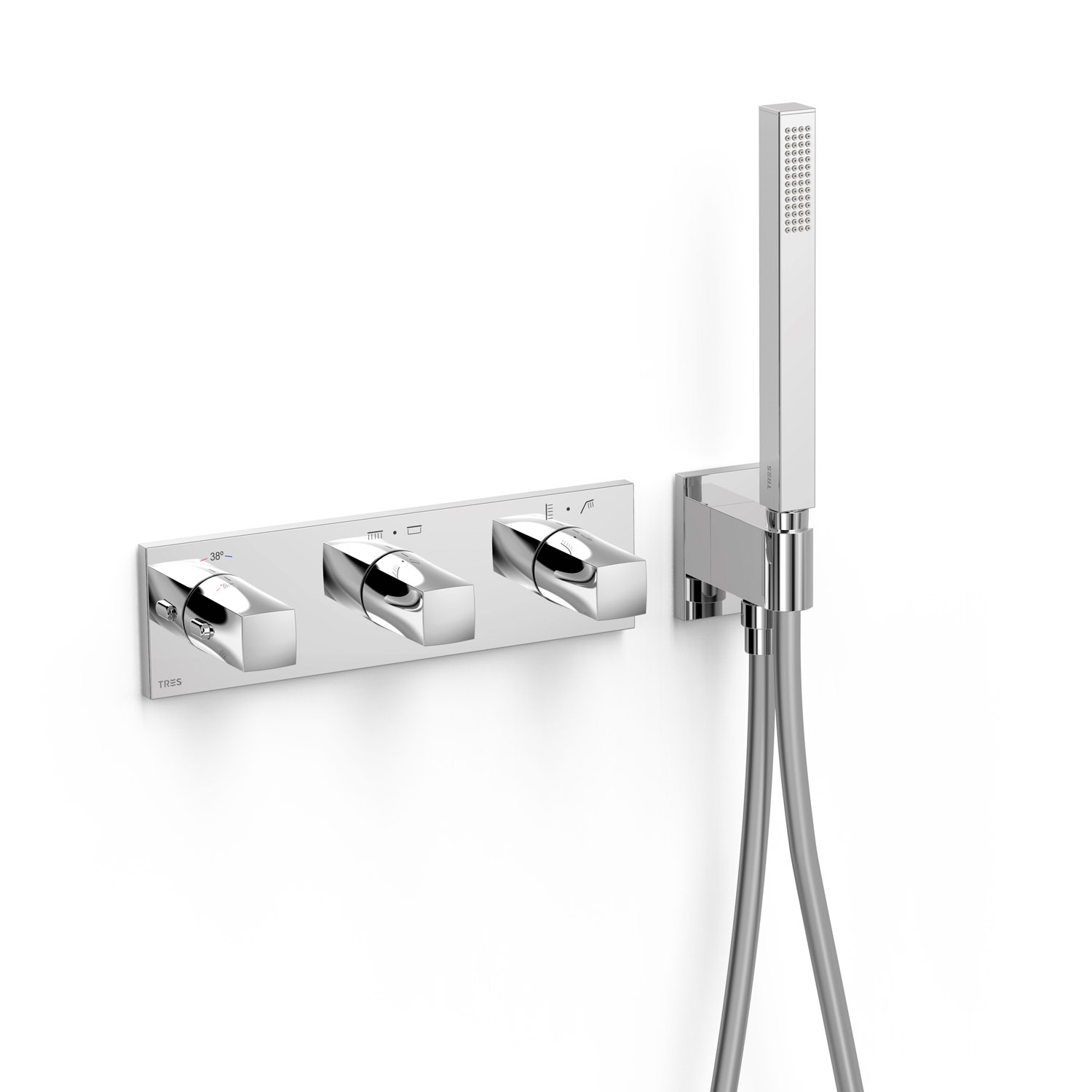 B-SYSTEM 4-ходовой встраиваемый термостатический смеситель B-system-30725401 TRES Thermostatic